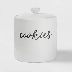 Stoneware Cookie Jar White - Threshold™