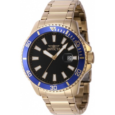 Invicta 46139 Men's Pro Diver Blue/Gold Tone Bezel Bracelet Watch
