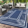 Outdoor Rug Modern Carpet Waterproof Plastic Straw Rug UV-Resistant Reversible Mat for Camping RV Porch Deck Balcony Beach - 2 of 4