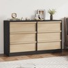 Jojoka 6 Drawer Dresser for Bedroom, Modern Double Dresser Organizer with 6 Drawers Large Storage - 4 of 4