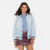 Women's Denim Varsity Jacket - Wild Fable™ - 2 of 3