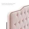Modway Sophia Tufted Performance Velvet Twin Headboard – Modern Padded Upholstered Headboard with Button Tufts - 2 of 4