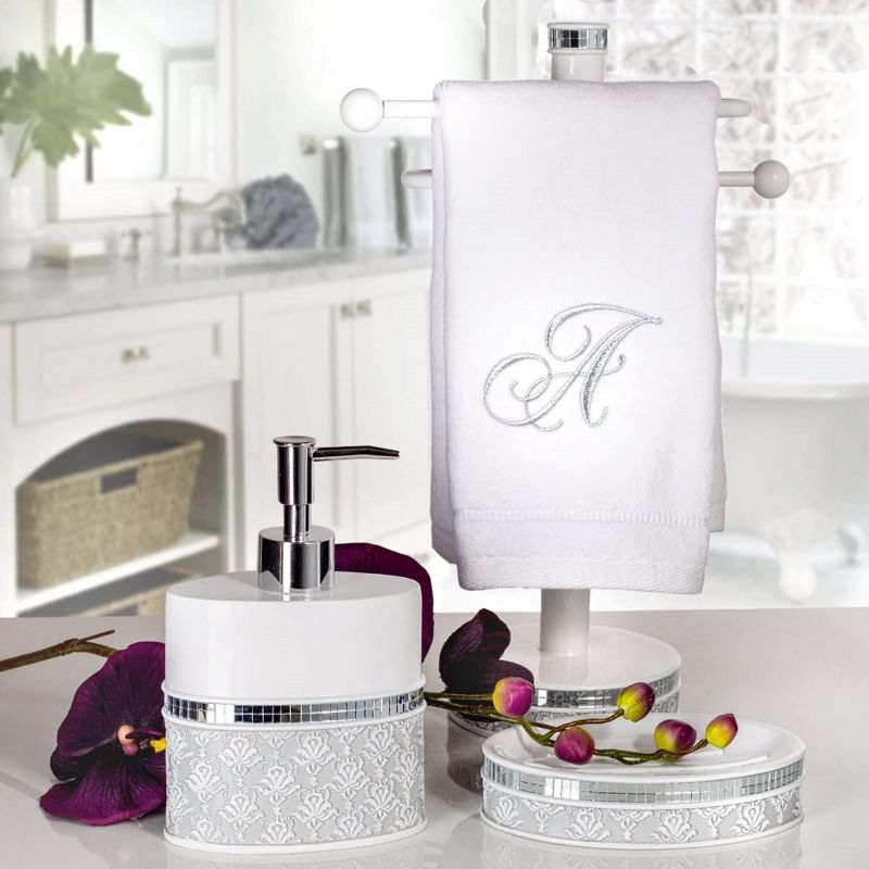 Creative Scents Mirror Damask White Lotion Dispenser, 2 of 6