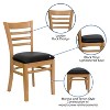 Flash Furniture Ladder Back Wooden Restaurant Chair - 3 of 4