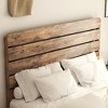 NicBex Full/Queen/King Natural Style Bed Frame with Wooden High Headboard,Modern Platform Bed for Bedroom,No Box Spring Needed - 2 of 4