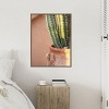 Amanti Art Green On Orange by Raisa Zwart Canvas Wall Art Print Framed - 4 of 4
