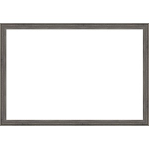 Amanti Art Regis Barnwood Gray Narrow Framed Magnetic Dry Erase Board - 1 of 4