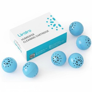 Livatro Humidifier Cleaning Ball, Fights Mold & Odor, Prevents Hard Water Build-Up, Eliminates White Dust, Works for All Humidifiers & Fish Tanks - 1 of 4