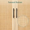 Best Choice Products 2-Door Natural Rattan 34 x 24in Storage Cabinet for Bathroom, Living, Dining w/ Adjustable Shelves - 3 of 4