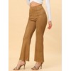 INSPIRE CHIC Women's Casual High Waist Wide Legs Bell Bottom Flared Long Pants - 2 of 4