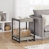 Whizmax 20'' Square Farmhouse Wood Storage End Table with 2 Tier Shelf for Living Room Bedroom - 4 of 4