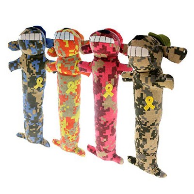 Multipet Loofa Dog Toy Support Our Troops
