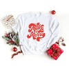 Make It Merry Cursive Distressed - Women's Graphic Sweatshirt - 2 of 4