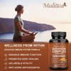 Mulittea Mushroom Complex Dietary Supplement for Heart Health, 60 Count Vegan Capsules - 4 of 4