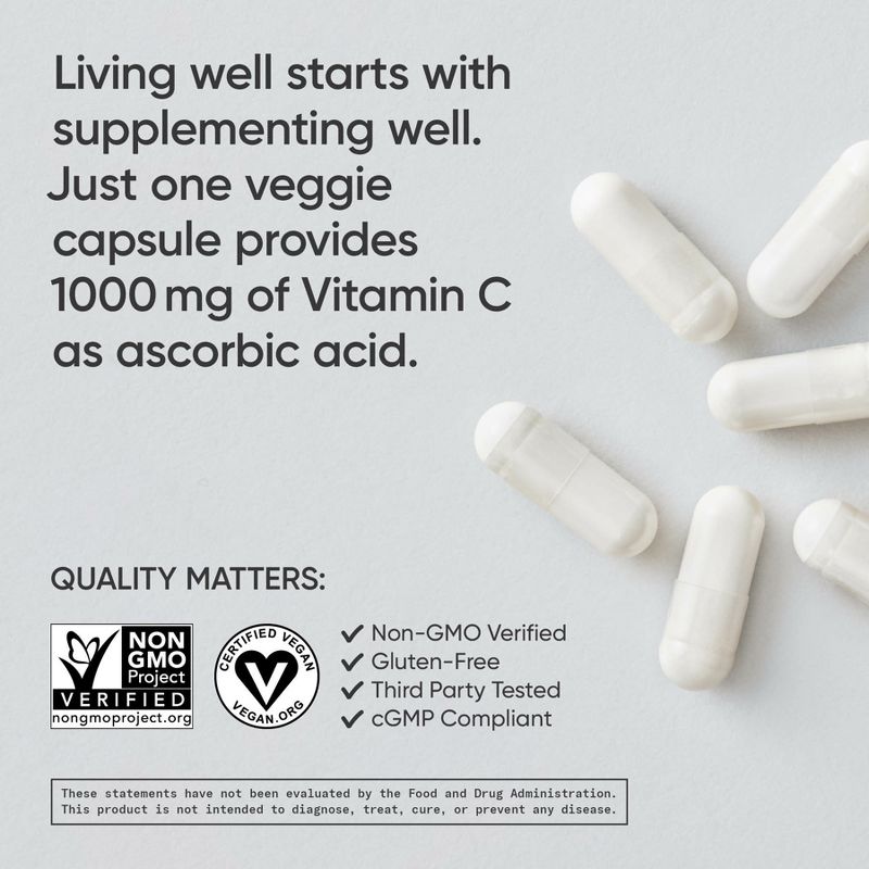 Sports Research High Potency Vitamin C, 1,000 mg, 240 Veggie Capsules, 4 of 5