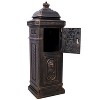 Vynxaria Bronze Garden Floor Mailbox - Large-Capacity Outdoor Postbox with Vintage Design, 48" Tall - 4 of 4