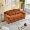 74'' Corduroy Loveseat Sofa with Removable Cushions and Accent Pillows - 2 of 4