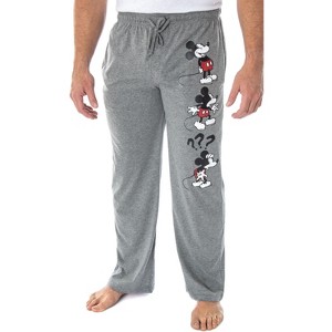 Disney Men's Mickey Mouse Expressions Character Loungewear Men's Sleep Pajama Pants - 1 of 4