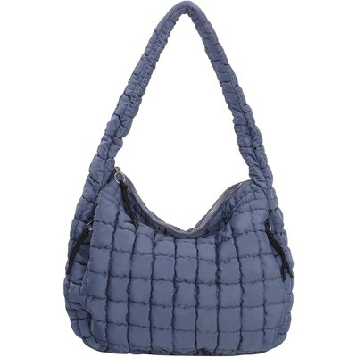 Puffer Tote Bag for Women Large Quilted Carryall Bag Soft Puffy Crossbody Lightweight Shoulder Handbags