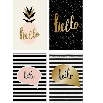 Better Office Hello Cards with Envelopes 6" x 4" Assorted Colors 100/Pack (64561)