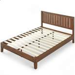 Vivek Deluxe Wood Platform Bed with Headboard - Zinus