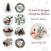 Wrapables Christmas Stickers Label Roll, Holiday Stickers for Sealing Cards, Envelopes, Gift Boxes, Festive Party Favors (500pcs), Happy Holidays - 2 of 4
