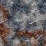 orange, blue, off white, mustard, tan