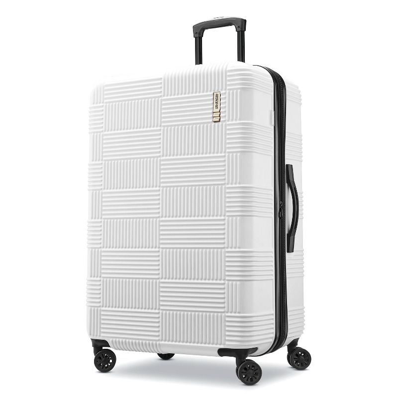 American Tourister NXT Hardside Large Checked Spinner Suitcase, 1 of 11