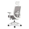 HON Altern Mesh Back Task Chair, 17.95 to 21.1 Seat Height, Gray Seat, Gray/White Back, White Base - 4 of 4