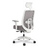 HON Altern Mesh Back Task Chair, 17.95 to 21.1 Seat Height, Gray Seat, Gray/White Back, White Base - image 4 of 4