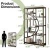 Kumasinova Freestanding Bookshelf,Modern 68.9 Inch Bookcase Storage Organizer with 9 Open Shelves for Living Room,Bedroom,Office - 3 of 4