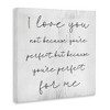 Stupell Industries Love Not Perfect Inspirational Romance, 30" x 30" - 3 of 4