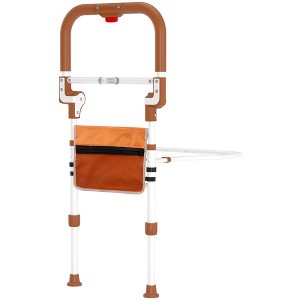 Topteng Foldable Bed Assist Rail with Adjustable Height Non-Slip Handle & Storage Pouch - 1 of 4