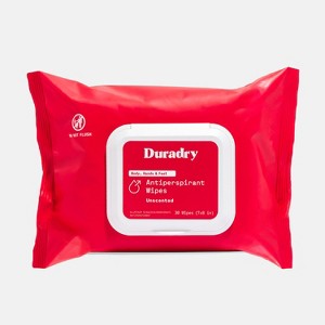 Duradry Antiperspirant Wipes, Clinical Strength - For Body, Hands & Feet - Unscented - 1 of 4