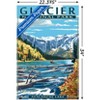 Trends International Lantern Press - Glacier National Park, Avalanche Lake Unframed Wall Poster Prints - 3 of 4