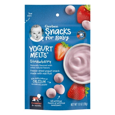 Gerber Strawberry Yogurt Melts Baby Snacks