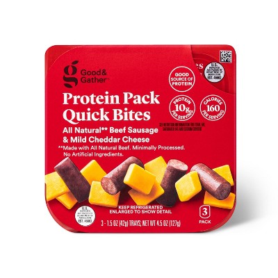 Bariatric lunch & snack pack meal prep! Beef summer sausage, colby jac