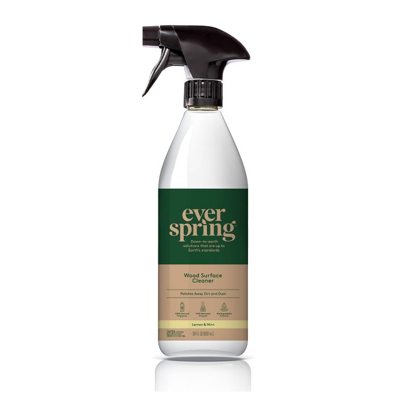 Lemon &#38; Mint Wood Surface Cleaner - 28 fl oz - Everspring&#8482;, 1 of 7