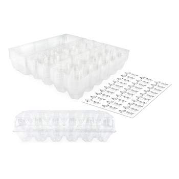 Cornucopia Brands Duck Egg Cartons, 8pk; Plastic Jumbo Egg Containers for Duck and Turkey Egg Storage