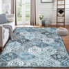 Washable Vintage Oriental Rug Non Slip Low Pile Rug Soft Throw Floor Cover Retro Foldable Indoor Carpet for Living Room Bedroom Playroom Nursery - 4 of 4