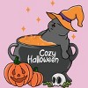 Girl's Design By Humans Cozy Halloween By kimprut T-Shirt - 2 of 3