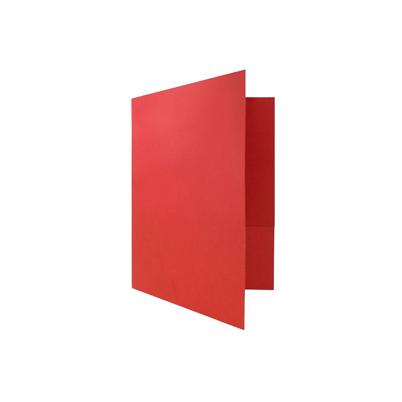 JAM Paper Two-Pocket Textured Linen Business Folders Assorted Colors 386LASSRT, 4 of 6