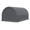 Outsunny 10' x 16' Carport / Storage Tent, Anti-UV PE Portable Garage for Car, Truck, Boat, Motorcycle, Bike, Garden Tools, Outdoor Work - 4 of 4