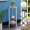 31.5" Graystone 2 Tier Plant Stand - Breighton Home - 4 of 4
