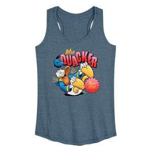 Women's - Disney - Wise Quacker Graphic Racerback Tank - 1 of 4