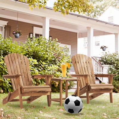 Wood Patio Chair With Arms Set Of 2,Wooden Folding Adirondack Chairs,Solid Cedar Wood Lounge Patio Chairs -The Pop Home