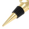 Unique Bargains Bottle Stoppers Zinc Alloy PTR Gold Tone 3.94"x1.50"x0.79" 1 Pc - 3 of 3