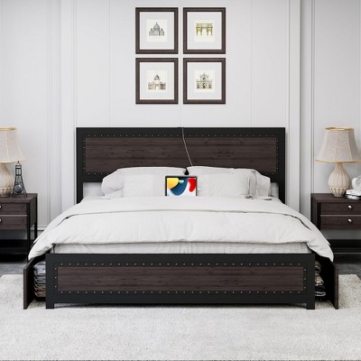 Bed Frame With Headboard