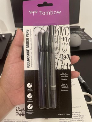 Tombow 6ct Fudenosuke Brush Pens - Neon : Target