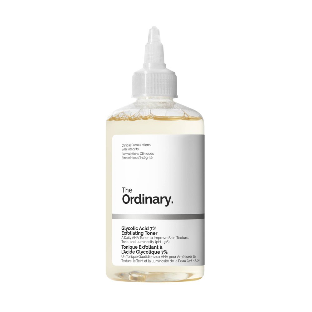 The Ordinary Glycolic Acid 7% Exfoliating and Brightening Daily Toner - 8 fl oz - Ulta Beauty